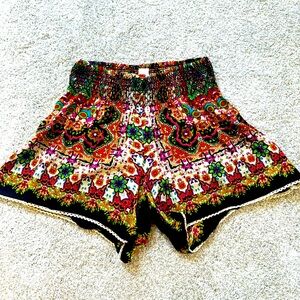Bila light and flowy floral shorts. small